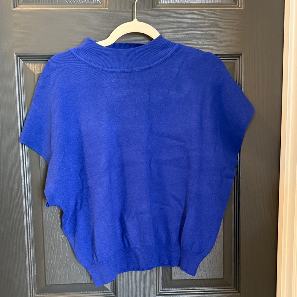 Eesome Vibrant Blue Crew Neck Sweater